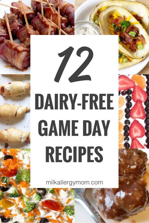 12 Easy Super Bowl Appetizers Dairy-Free | Milk Allergy Mom No Dairy Appetizers, Bacon Weenies, Dairy Appetizers, Easy Super Bowl Appetizers, Healthy Football Snacks, Superbowl Party Food Easy, Pizza Meatballs, Pizza Veggie, Football Party Snacks