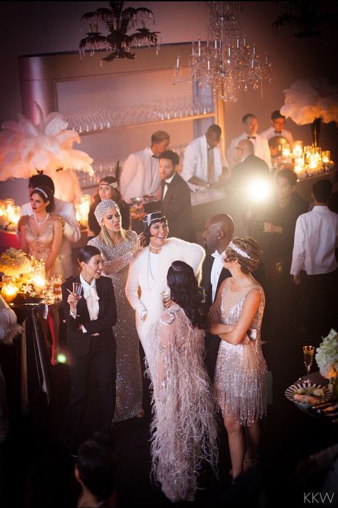 Kris Jenner Birthday, 20s Party Theme, Gatsby Birthday Party, Roaring 20s Wedding, Great Gatsby Themed Party, 20s Wedding, Flapper Party, Great Gatsby Theme, 20s Party