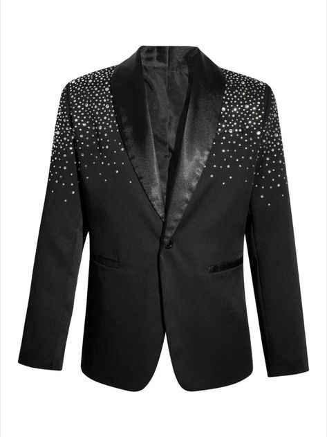 Kids Boys Shiny Rhinestone One-button Party Blazer Boys Blazer, Boys Wardrobe, Kids Dancewear, Flower Girls Dresses, Prom Tuxedo, Blazer For Boys, Party Look, Evening Wedding, Junior Bridesmaid Dresses