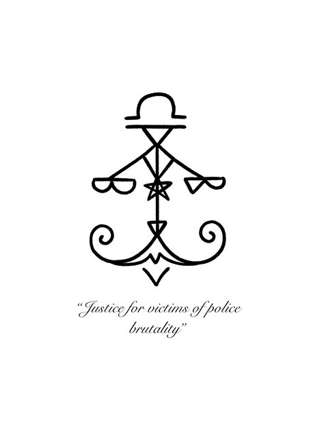 Swift justice for victims of police brutality #sigil #sigilmagick #witchcraft #magicspells #policebrutality #justiceforgeorgefloyd #magicspells #justice  #sigils Justice Sigils, Sigil For Justice, Runes Magic, Chaos Magick, Spell Books, Protection Symbols, Wiccan Magic, Witch Spirituality, Art Deco Illustration