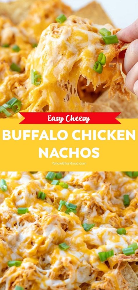 Buffalo Ranch Sauce, Buffalo Chicken Nachos Recipe, Nachos Recept, Buffalo Chicken Nachos, Chicken Nachos Recipe, Ranch Sauce, Easy Buffalo Chicken, Tortilla Wrap, Buffalo Ranch