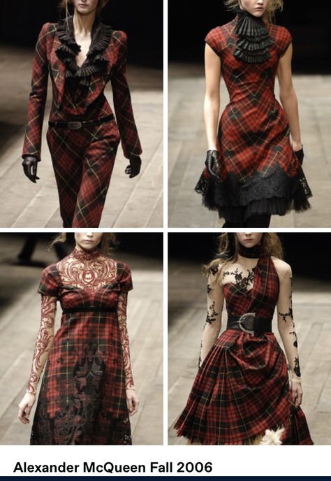 Punk Couture Fashion, Viven Westwood Outfit, Punk Fashion Runway, Punk Dress Outfit, Scotland Fashion, Tartan Fashion, Mode Inspo, Art Clothes, Fashion History