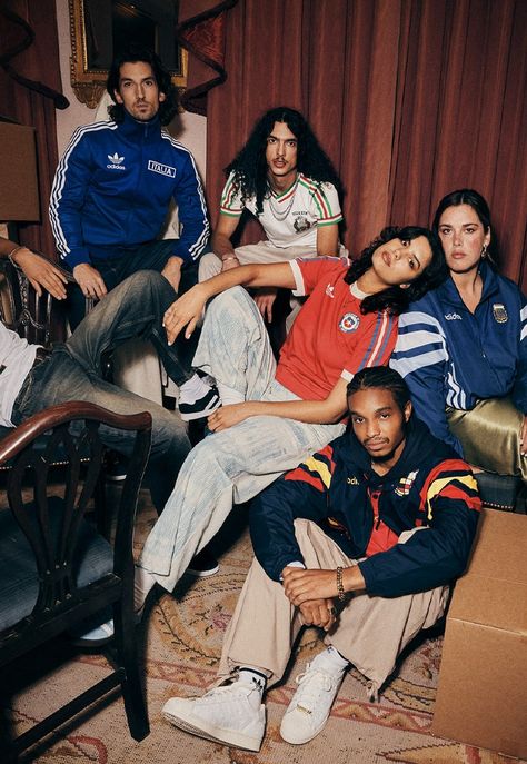 adidas Launches Retro Originals Collections For National Federations - SoccerBible Football Jersey Outfit, Jersey Party, Adidas Boots, Adidas Retro, Soccer Outfit, Party Photoshoot, Moda Denim, Football Fashion, Adidas Soccer