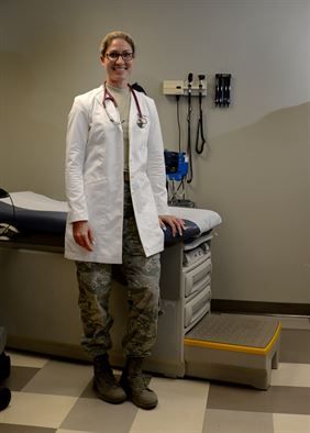 U.S. Air Force Capt. Trisha Benish, 97th Medical Group family medicine physician assistant, poses in the examination room at Altus Air Force Base, Okla., April 12, 2016. Bennish began her Air Force career as an enlisted weather forecaster, commissioned through the medical program and will soon begin a fellowship specializing in emergency medicine. (U.S. Air Force photo by Senior Airman Nathan Clark/Released) Military Nurse Aesthetic, Military Doctor, Air Force Nurse, Examination Room, Physician Assistant School, Army Medic, 10 Year Plan, Family Nurse Practitioner, Army Nurse