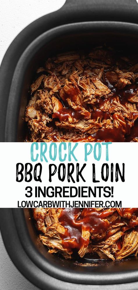 Crock Pot Pork Loin, Bbq Pork Crockpot, Tenderloin Recipes Crockpot, Pulled Pork Crock, Pork Loin Crock Pot Recipes, Bbq Pork Loin, Crock Pot Bbq, Bbq Pork Tenderloin, Crockpot Pork Loin