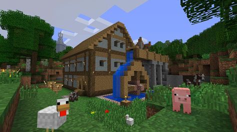 cool house Markus Persson, Minecraft Creator, Rumah Minecraft, Minecraft Pocket Edition, Minecraft Games, Minecraft House Designs, Minecraft House, How To Play Minecraft, Cool Minecraft