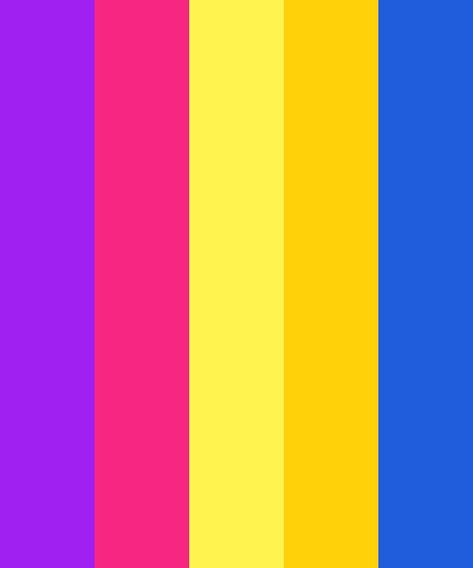 Blue, Purple, Pink Funny Color Palette, Purple Yellow Color Palette, Color Schemes Yellow, Colour Harmony, Yellow Color Scheme, Yellow Color Palette, Yellow Palette, Hexadecimal Color, Purple Color Schemes