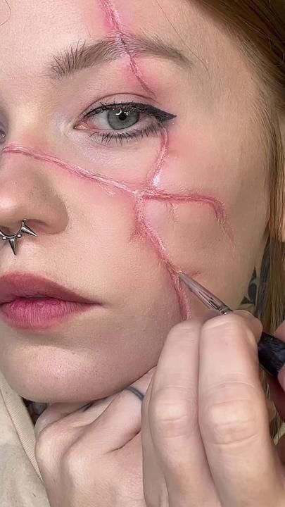 TikTok · ArtistJodySteel Scar Tutorial, Rigid Collodion, Scar Makeup, Halloween Make Up, Halloween Make, Halloween Makeup, Make Up, Halloween, Makeup