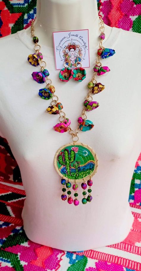 Handmade Necklaces, Flower Designs, Cactus, Statement Necklace, Jewelry Design, Lily, Collar, Beads, Flowers