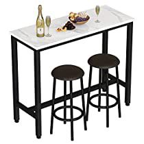 Check this out on Amazon Nook Dining Table, Pub Height Table, Faux Marble Table, Nook Dining, Space Saving Dining Table, Wooden Kitchen Table, Bar Table Set, Table And Bench Set, Bar Table Sets