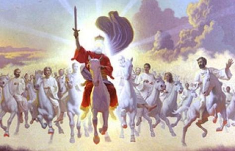 God's Armies | Yeshua (Jesus) is Lord: Army of God Revelation 19, Jesus Second Coming, Jesus Return, Jesus Photo, Prophetic Art, Paint Nite, Jesus Is Coming, Book Of Revelation, Bible Prophecy