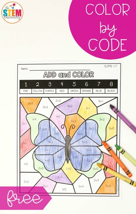 Make addition exciting for kids with this playful color by code activity! Print your freebie below and then hop over and snag our Addition Fact Fluency Pack too. Getting Ready When it came to prep, this couldn’t have been easier! I simply printed the page and grabbed our batch of crayons. That’s it! We were … Craftivity First Grade, Preschool Weather Theme, Weather Activities For Preschool, X Ray Fish, Addition Within 20, Addition Fact Fluency, Kindergarten Stem, Preschool Weather, Playdough To Plato