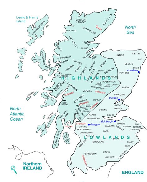 Irish Clans Map, Clan Stewart, Scotland Road Trip Map, Elliott Clan Scotland, Robertson Clan Scotland, Genealogy Map, Ancestry Family Tree, Scottish Homes, Scottish Ancestry