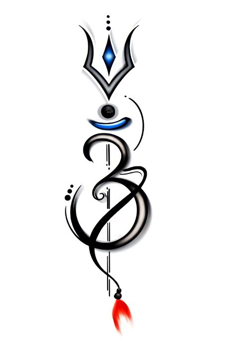 Shoolam Tattoo Design, Mahakal Shiva Tattoo Design, Omm Design Tattoo, Hakhamanesh Tattoo, Om Trishul Tattoo Design, Om With Trishul Tattoo Design, Shiva Tattoo Symbols, Trishul Drawing, Mahadev Trishul Tattoo