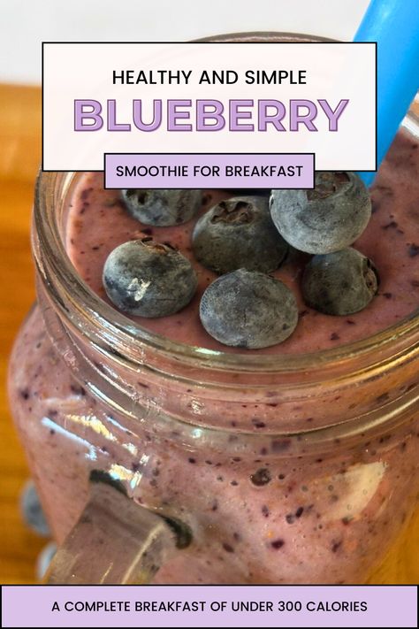 Discover the delicious and nutritious Low-Calorie Blueberry Almond Smoothie! Packed with antioxidants, fiber, and protein, this easy-to-make smoothie is a perfect healthy option that keeps you full and energized. Try it now and transform your view on drinking your calories! Low Calorie Smoothies, Almond Smoothie, Sweet Smoothies, Low Calorie Breakfast, Under 300 Calories, Blueberry Smoothie, Calorie Meals, Healthy Blueberry, Low Fat Yogurt