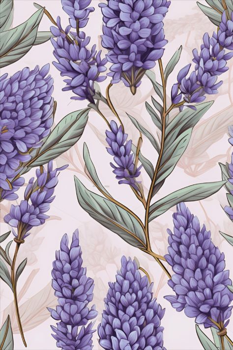 Floral Fabric Prints, Purple Prints, Lavender Wallpaper, Lavender Pattern, Lavender Art, Lavender Print, Purple Flowers Wallpaper, Floral Logo Design, Lovely Flowers Wallpaper