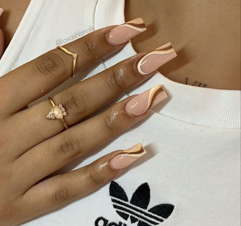 Nails Bday, French Nail Tips, 2022 Nails, Brown Acrylic Nails, 15 Birthday, Acrylic Toe Nails, Drip Nails, Work Nails, French Tip Acrylic Nails