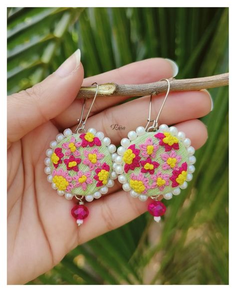 🥁 Now our Statement hooks are available in mini size (10 rs coin size) too 🥁 Swipe up next to check.. Colour, design Customisable! DM for details 🩷💛💚 . . . . . . . . . . . . . [handcrafted, handmade jewelry, hand embroidered, embroidery jewelry, fabric jewellery, sustainable fashion summer collection, daily wear earrings, stud earrings, earrings collection, handmade earrings, Earrings, hanging earrings, earrings lover, embroidery, customized order, customized jewelry, custom made, small busi... Diy Embroidery Earrings, Fabric Jewelry Handmade, Lover Embroidery, Embroidery Jewellery, Jewellery Minimal, Daily Wear Earrings, Bengali Poems, Trending Jewellery, Textile Earrings