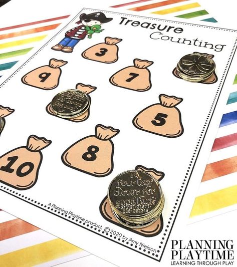 Pirate Activities for Preschool - Planning Playtime Mermaids Eyfs, Pirates Activities Preschool, Pirate Maths Activities, Pirate Activities Preschool, Preschool Pirates, Treasure Theme, Pirate Maths, Pirate Preschool, Pirate Week