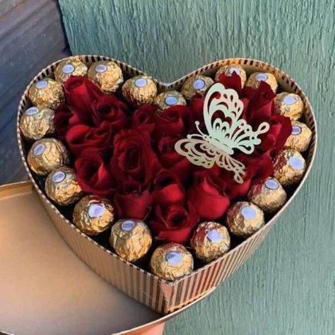 Alhumdulillah Delivered for heart chocolate box dm for detail and order 💥 💫❤️ Box With Roses And Chocolate, Heart Chocolate, Gift Delivery, Heart Box, Chocolate Bouquet, Delivery Gifts, Chocolate Box, Roses, Gifts