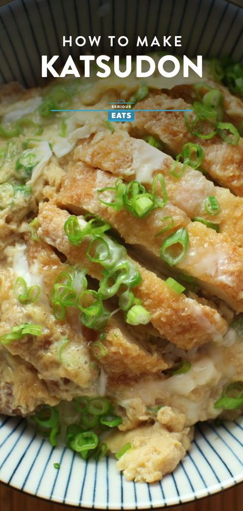 Chicken Katsudon, Chicken Katsudon Recipe, Katsudon Recipe Pork, Chicken Katsu Don Recipe, Egg Bowl Recipe, Japanese Chicken Cutlet Curry, Japanese Chicken Katsudon, Super Healthy Smoothies, Japanese Chicken