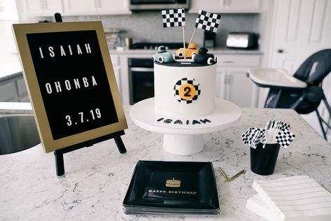 2nd Birthday Cake Boy, F1 Party, Ferrari Party, Vintage Race Car Party, Brian Thomas, 2nd Birthday Party For Boys, Boys First Birthday Party Ideas, Car Birthday Theme, Race Car Birthday Party