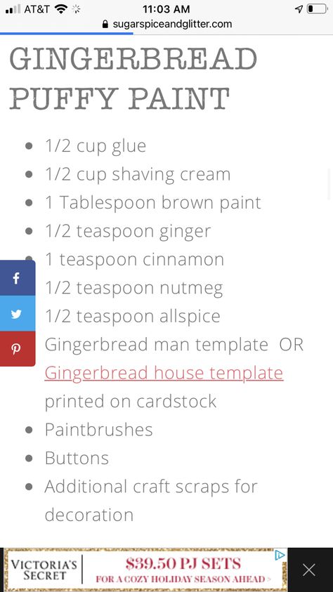 Gingerbread House Template, Puffy Paint, Brown Paint, Shaving Cream, Gingerbread Man, Paint Brushes, Gingerbread House, Gingerbread, Card Stock