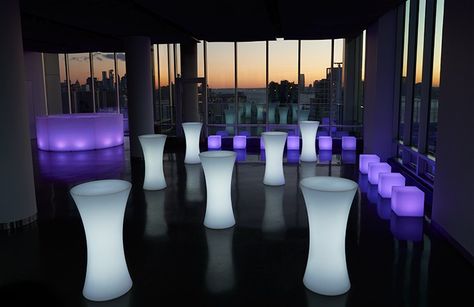 Light up your next event with our Glow Collection Featuring LED Bar, LED Cocktail Tables, & LED Cubes Light Cocktails, Party Hire, Led Bar, Bar Led, The Glow, Party Rentals, Event Styling, Cocktail Tables, Staple Pieces