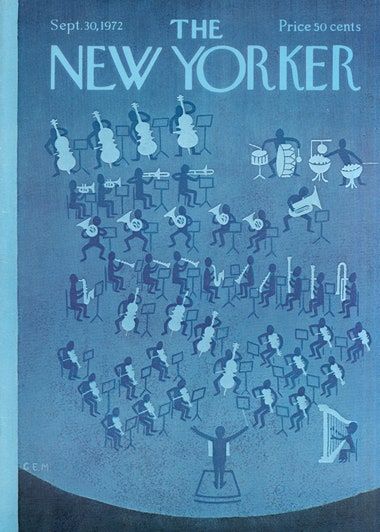 New Yorker September, Charles Martin, New Yorker Covers, Wall Drawing, Blue Poster, Cover Artwork, Vintage Magazines, Print Magazine, Vintage Magazine