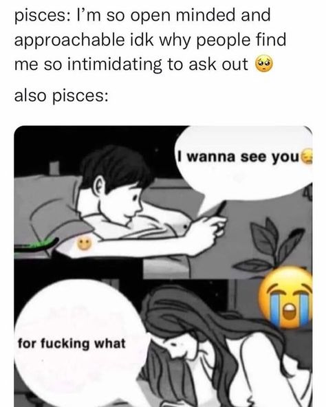 pisces memes ♓ on Instagram: "Follow @piscesaga for more pisces memes ♓️ 😂" Funny Pisces Quotes, Pisces Memes Truths, Pisces Memes Funny So True, Pisces Memes Funny, Pisces Humor, Pisces And Aries, Pisces Goddess, Pisces Lover, Pisces Traits