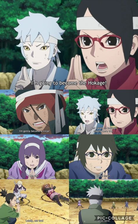 They've all got determination ❤️ New Generation Genin Exam ❤️ Boruto Episode 37 Boruto And Naruto, Boruto Episodes, Naruto Universe, Naruto Show, Naruto Quotes, Adorable Anime, Food Drawings, Naruto Stuff, Naruto Vs