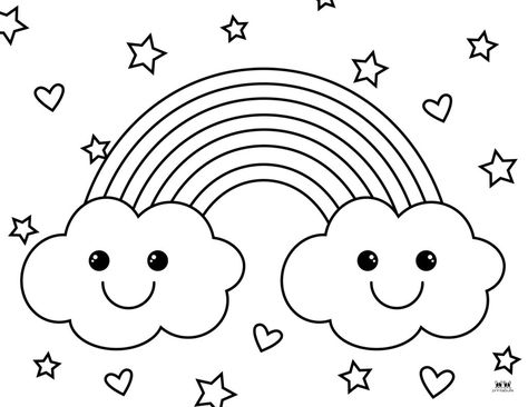 Printable Rainbow Coloring Page 27 Rainbows Coloring Pages, Pictures For Coloring Free Printable, Printable Rainbow Coloring Pages, Rainbow Coloring Sheets Free Printables, Free Preschool Coloring Pages Printables, Paint Templates Free Printable, Free Rainbow Coloring Pages, Rainbow Template Free Printable, Rainbow Colouring Pages