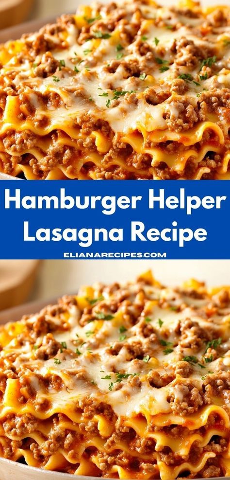 Looking to impress your family with minimal effort? This Hamburger Helper Lasagna Recipe is your go-to for an easy dinner idea. Enjoy the comforting flavors of lasagna without the time-consuming preparation, perfect for any night. Hamburger Helper Lasagna, Traditional Lasagna, Easy Hamburger, Classic Lasagna, Butter Chicken Recipe, Homemade Hamburgers, Hamburger Helper, Garlic Butter Chicken, Chicken Bites