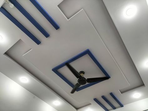 Room ceiling Pop Latest Design, Hall Pop, Living Room Design Blue, Pattern Ceiling, Plaster Ceiling Design, Pop Design For Roof, Drawing Room Ceiling Design, Simple False Ceiling Design, Bedroom Pop Design