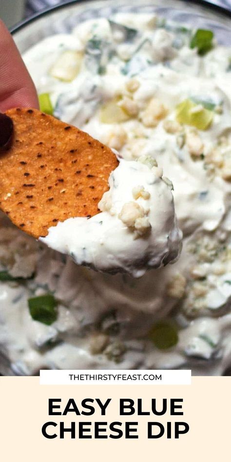 Blue Cheese Recipes Healthy, Blue Cheese Snack Ideas, What To Do With Blue Cheese, Whipped Blue Cheese Dip, Appetizers With Blue Cheese, Blue Cheese Cream Cheese Dip, Blue Cheese Chip Dip, Blue Cheese Sauce For Chips, Crumbled Blue Cheese Recipes