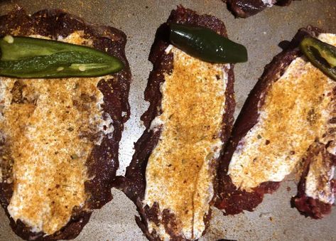 Deer Roll Ups In The Oven, Deer Roll Ups, Venison Recipes Steak, Deer Steak Recipes, Steak Roll Ups, Venison Steak Recipes, Elk Steak, Deer Feed, Deer Steak