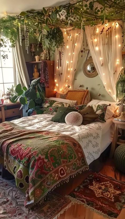 Cozy Hippie Bedroom, Cozy Boho Bedroom, Home Makeovers, Bedroom Cozy, Cozy Boho, Bedroom False Ceiling Design, Bohemian Bedroom Decor, Boho Bedroom Decor, Bedroom Refresh