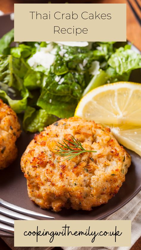 Thai Fish Cakes Recipe, How To Make Fish Cakes, Thai Crab Recipes, Thai Easy Recipes, Thai Crab Cakes, Thanksgiving List, Easy Recipes With Chicken, Salmon Fish Cakes, Thai Fish Cakes