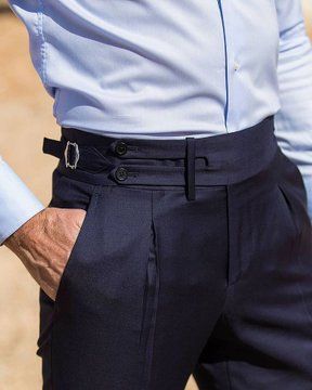 (4) April 14th🎂🎂🥳🥳🎊 on Twitter: "Gentlemen, Side Adjusters or Belt loops? While we still at it? A ga lo rate high waist formal pants? https://t.co/notEo9Fn1M" / Twitter Pini Parma, Gurkha Pants, Pants Outfit Men, Men Trousers, Blue Trousers, Herren Outfit, Fashion Suits For Men, Mens Pants Fashion, Stylish Mens Outfits