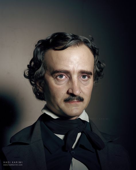 ArtStation - Edgar Allan Poe, Hadi Karimi Edgar Allan Poe Portrait, Edgar Allen Poe Portrait, Edgar Allan Poe Art, Allen Poe, Edgar Allen Poe, Historical People, Writers And Poets, The Orator, Famous Authors