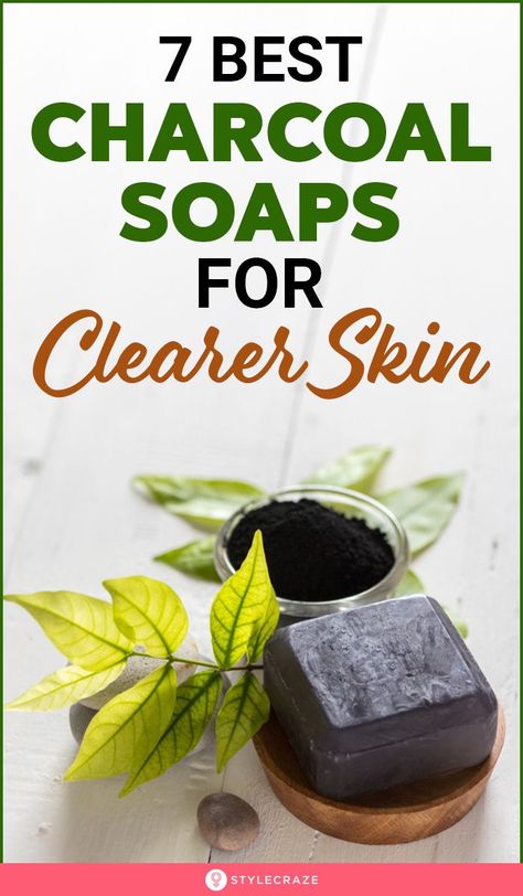 7 Best Charcoal Soaps for Clearer Skin: Charcoal soaps are one of the best options if you are looking for cheap and quick access to clear and healthy skin. In this article, we have listed the 7 best charcoal soaps you can try out. #Charcoal #Beauty #BeautyHacks #Skincare Charcoal Face Soap, Soap For Dry Skin, Soap Label Design, Bamboo Charcoal Soap, Diy Detox, Charcoal Bar, Best Charcoal, Herbivore Botanicals, Face Soap