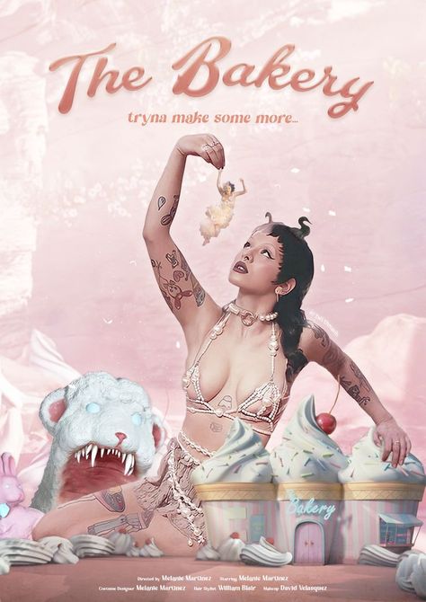 Melanie Martinez -The Bakery (poster/ artwork by @artwithmanh on instagram) After School Ep, The Bakery, Melanie Martinez, After School, A Woman, I Love