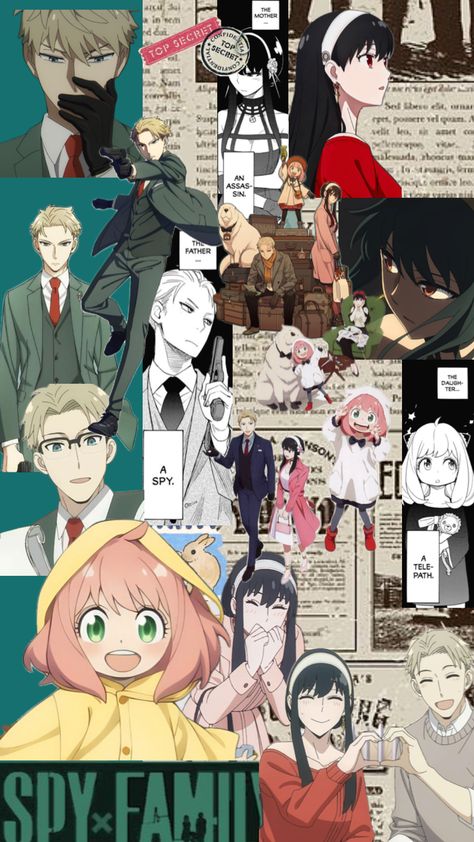 #spyxfamily #spyxfamilyloid #spyxfamilyanya #spyxfamilyyor #anime Spyxfamily Wallpaper, Family Collage, Anime Artwork Wallpaper, Aesthetic Collage, Anime Artwork, Desktop Wallpaper, Anime, Art