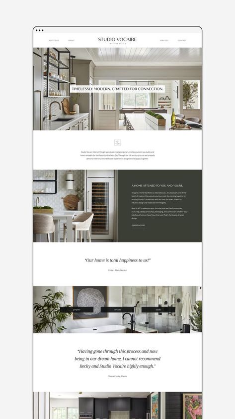 Website Design Inspiration Architecture, Interior Design Website Ideas, Kitchen Website Design, Interior Design Website Layout, Home Decor Website Design, Interior Design Website Inspiration, Home Page Design Website, Architecture Website Design, Website Home Page Design