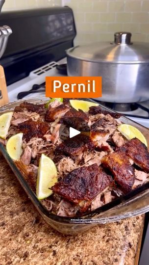 800K views · 677 reactions | RP: Cousin, my Pernil recipe is EVERYONE’S FAVORITE! If you have a newer stove, broil for 15 minutes, not 30!! 

Bone-in pork shoulder (mine is 11 lbs)
4 cloves of garlic, grated or minced
6 cloves of whole garlic
1 cup of sofrito
juice of 6 limes
2 tbsp of salt 
2 tbsp oregano
1/4 cup soy sauce
Oven bag for roasting
*scale the recipe for a larger or smaller pernil

#bigmamacooks #dominicanfood #pernil #pernilasado #pork #porkshoulder #holidayrecipe #thanksgiving | Big Mama Cooks Pernil Recipe, Oven Bag, Pork Shoulder Recipes, Puerto Rico Food, New Stove, Dominican Food, Big Mama, Puerto Rican Recipes, Pork Shoulder