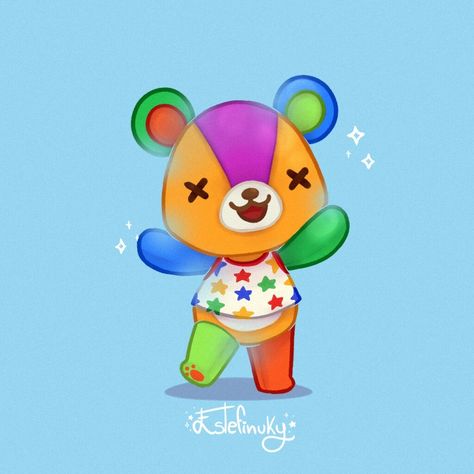 Stitches Animal Crossing Fan Art, Acnh Stitches, Stitches Acnh, Lucky Animal Crossing, Animal Crossing Fan Art Human, Animal Crossing Stitches, Stitches Animal Crossing, Animal Crossing Art, Acnh Winter