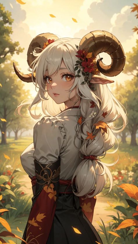 Dnd Satyr Female, Satyr Girl, Satyr Dnd, Story Prompt, Character Artwork, D D Character Ideas, Monster Girls, Character Pictures, Cute Laptop Wallpaper