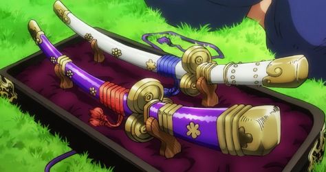 Bleach Swords, One Piece Chapter, Zoro Nami, First Animation, Zoro One Piece, Cool Swords, Samurai Swords, One Piece Comic, One Piece Pictures