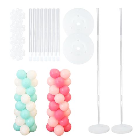 Balloon Column Stand, Balloon Arch Stand, Balloon Tower, Balloon Holders, Party Ballons, Wedding Display, Balloon Stands, Green Balloon, Balloon Columns