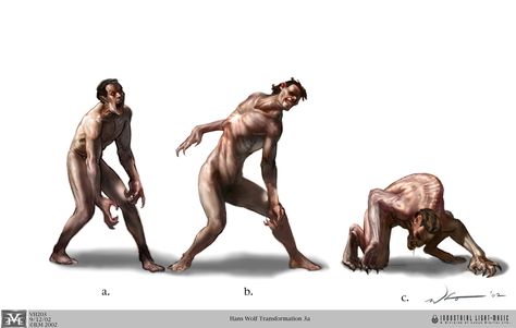 werewolf transformation- human to wolf #1 Human To Monster Transformation, Werewolf Comic Transformation, Being Human Werewolf, Human To Monster Transformation Art, Werewolf Body Horror, Monster Transformation Art, Creature Transformation, Werewolf Transformation Art, Werewolf Animation